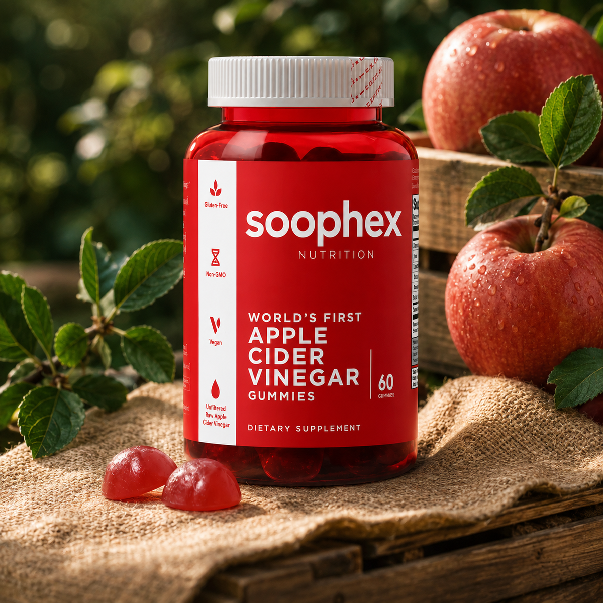Organic Apple Cider Vinegar Gummies for Digestion