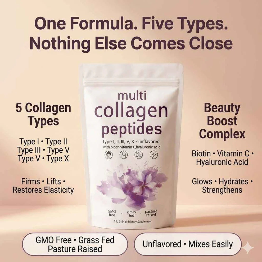 Multi Collagen Peptides Powder - Skin