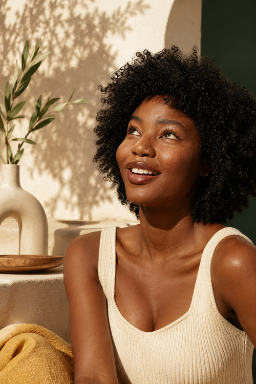 Thick, defined natural curls